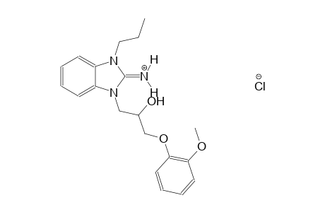 1-[2-hydroxy-3-(2-methoxyphenoxy)propyl]-3-propyl-1,3-dihydro-2H-benzimidazol-2-iminium chloride