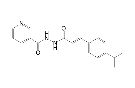 2-propenoic acid, 3-[4-(1-methylethyl)phenyl]-, 2-(3-pyridinylcarbonyl)hydrazide, (2E)-