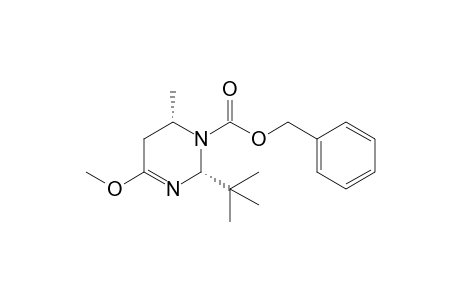 Benzyl (2R,6S)- 2-(t-butyl)-6-methyl-4-methoxy-5,6-dihydro-2H-pyrimidine-1-carboxylate