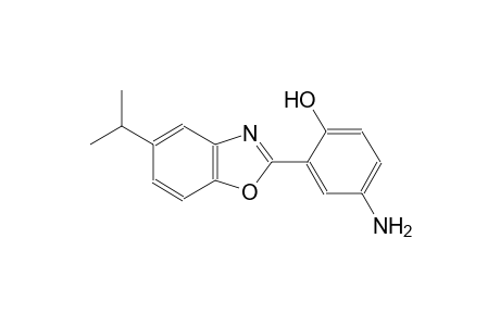 4-amino-2-(5-isopropyl-1,3-benzoxazol-2-yl)phenol