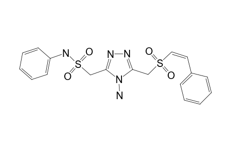 4-AMINO-3-(PHENYLAMINOSULFONYLMETHYL)-5-[(Z)-(STYRYLSULFONYLMETHYL)]-1,2,4-TRIAZOLE
