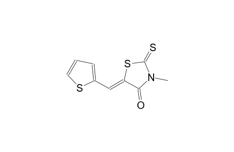 (5Z)-3-methyl-5-(2-thienylmethylene)-2-thioxo-1,3-thiazolidin-4-one