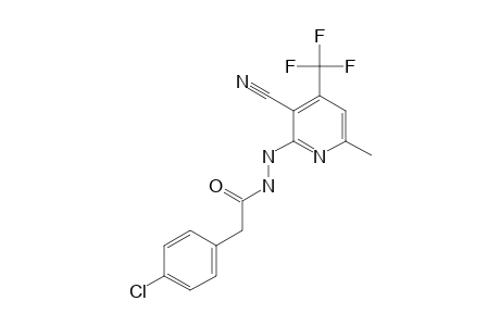 2-(4-chlorophenyl)-N'-[3-cyano-6-methyl-4-(trifluoromethyl)pyridin-2-yl]acetohydrazide