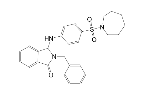 1H-isoindol-1-one, 3-[[4-[(hexahydro-1H-azepin-1-yl)sulfonyl]phenyl]amino]-2,3-dihydro-2-(phenylmethyl)-