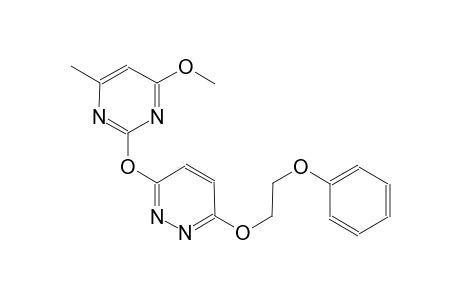 pyridazine, 3-[(4-methoxy-6-methyl-2-pyrimidinyl)oxy]-6-(2-phenoxyethoxy)-
