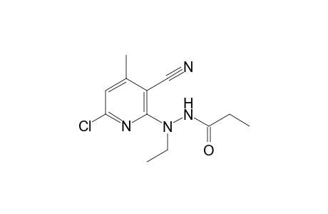 Propanoic acid, N'-(6-chloro-3-cyano-4-methyl-2-pyridinyl)-N'-ethylhydrazide