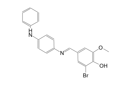 phenol, 2-bromo-6-methoxy-4-[(E)-[[4-(phenylamino)phenyl]imino]methyl]-
