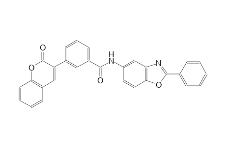 3-(2-oxo-2H-chromen-3-yl)-N-(2-phenyl-1,3-benzoxazol-5-yl)benzamide