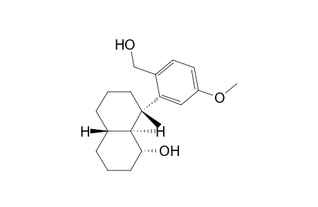 (1R,4aS,8S,8aS)-8-(2'-hydroxymethyl-5'-methoxyphenyl)-8-methyldecahydronaphthalen-1-ol