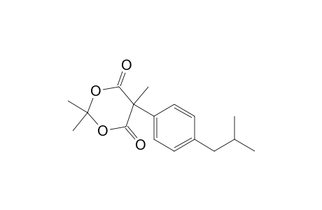 1,3-Dioxane-4,6-dione, 2,2,5-trimethyl-5-[4-(2-methylpropyl)phenyl]-