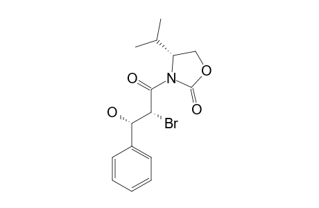 N-[2'-BROMO-3'-HYDROXY-3'-PHENYL-1'-OXOPROPYL]-4-ISOPROPYL-2-OXAZOLIDINONE