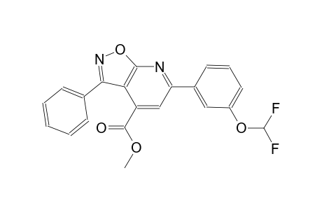 isoxazolo[5,4-b]pyridine-4-carboxylic acid, 6-[3-(difluoromethoxy)phenyl]-3-phenyl-, methyl ester