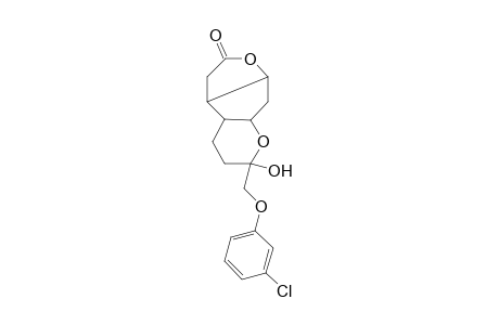 (1RS,2RS,6SR,8RS)-10-(3-Chlorophenoxymethyl)-10-hydroxy-5,9-dioxatricyclo[6.4.0.0(2,6)]dodecan-4-one