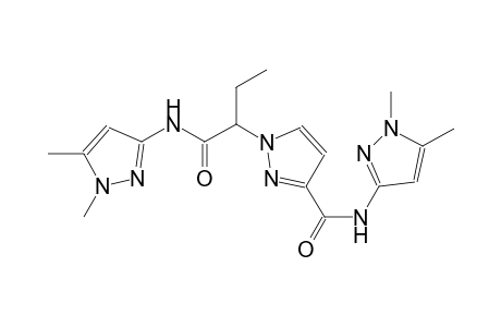 1H-pyrazole-1-acetamide, N-(1,5-dimethyl-1H-pyrazol-3-yl)-3-[[(1,5-dimethyl-1H-pyrazol-3-yl)amino]carbonyl]-alpha-ethyl-