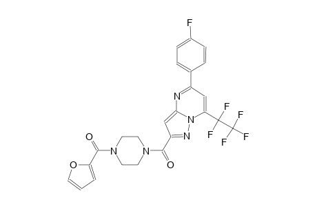 5-(4-fluorophenyl)-2-{[4-(2-furoyl)-1-piperazinyl]carbonyl}-7-(1,1,2,2,2-pentafluoroethyl)pyrazolo[1,5-a]pyrimidine