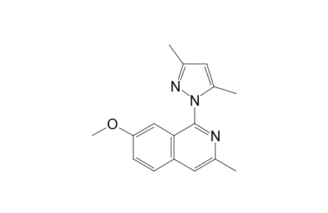 1-(3,5-Dimethylpyrazol-1-yl)-7-methoxy-3-methylisoquinoline