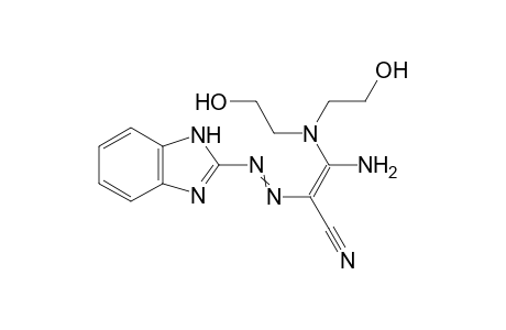 (2Z)-2-((1H-benzo[d]imidazol-2-yl)diazenyl)-3-amino-3-(bis(2-hydroxyethyl)amino)acrylonitrile