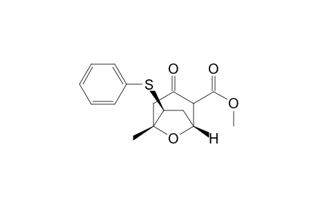 (1R,5R,6S)-3-keto-5-methyl-6-(phenylthio)-8-oxabicyclo[3.2.1]octane-2-carboxylic acid methyl ester