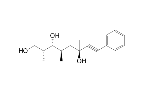 (2R*,3R*,4R*,6R*)-2,4,6-Trimethyl-8-phenyloct-7-yn-1,3,6-triol