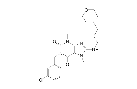 1-(3-chlorobenzyl)-3,7-dimethyl-8-{[3-(4-morpholinyl)propyl]amino}-3,7-dihydro-1H-purine-2,6-dione