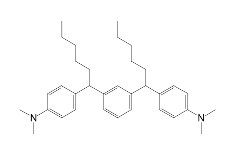 4-[1-[3-[1-[4-(dimethylamino)phenyl]hexyl]phenyl]hexyl]-N,N-dimethyl-aniline