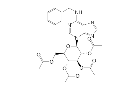 (2R,3R,4S,5R,6R)-2-(acetoxymethyl)-6-(6-(benzylamino)-3H-purin-3-yl)tetrahydro-2H-pyran-3,4,5-triyl triacetate
