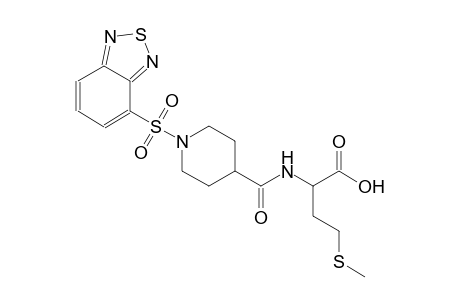 butanoic acid, 2-[[[1-(2,1,3-benzothiadiazol-4-ylsulfonyl)-4-piperidinyl]carbonyl]amino]-4-(methylthio)-, (2S)-