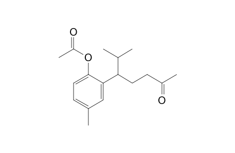 5-(6-hydroxy-m-tolyl)-6-methyl-2-heptanone, acetate
