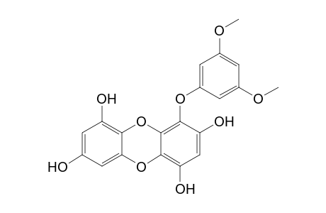 1-(3,5-Dimethoxyphenoxy)-2,4,7,9-tetrahydroxydibenzo-1,4-dioxin