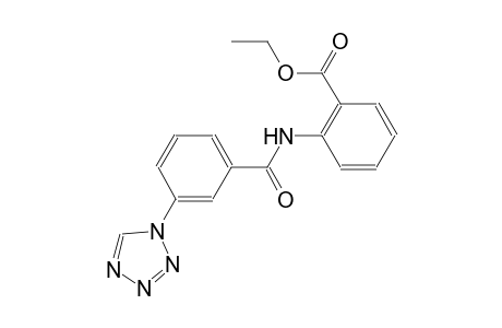 benzoic acid, 2-[[3-(1H-tetrazol-1-yl)benzoyl]amino]-, ethyl ester