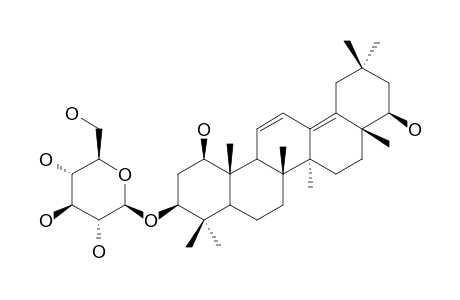 1-BETA,22-BETA-DIHYDROXYOLEAN-11,13(18)-DIEN-3-BETA-YL-BETA-D-GLUCOPYRANOSIDE;3-BETA-O-BETA-D-GLUCOPYRANOSYLOLEAN-11,13(18)-DIENE-1-BETA,3-BETA,22-