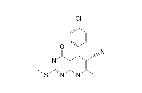 5-(4-CHLOROPHENYL)-6-CYANO-7-METHYL-2-METHYLSULFANYL-5,8-DIHYDROPYRIDO-[2,3-D]-PYRIMIDIN-4(3H)-ONE