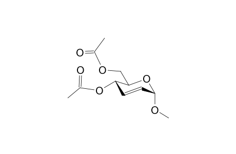 Methyl 4,6-di-o-acetyl-2,3-didehydro-2,3-dideoxy-.alpha.-D-erythro-pyranoside