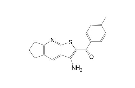 (3-amino-6,7-dihydro-5H-cyclopenta[b]thieno[3,2-e]pyridin-2-yl)(4-methylphenyl)methanone