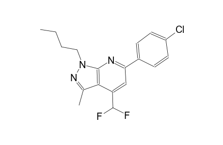 1-butyl-6-(4-chlorophenyl)-4-(difluoromethyl)-3-methyl-1H-pyrazolo[3,4-b]pyridine