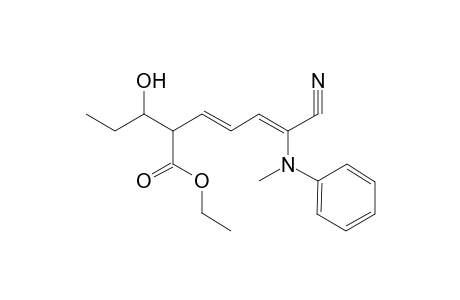 (3E,5Z)-6-cyano-2-(1-hydroxypropyl)-6-(N-methylanilino)hexa-3,5-dienoic acid ethyl ester