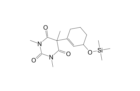 2,4,6(1H,3H,5H)-Pyrimidinetrione, 1,3,5-trimethyl-5-[3-[(trimethylsilyl)oxy]-1-cyclohexen-1-yl]-