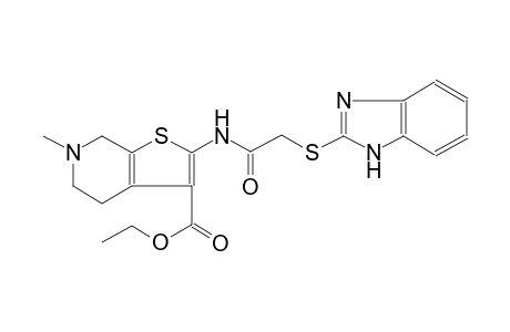 ethyl 2-{[(1H-benzimidazol-2-ylsulfanyl)acetyl]amino}-6-methyl-4,5,6,7-tetrahydrothieno[2,3-c]pyridine-3-carboxylate
