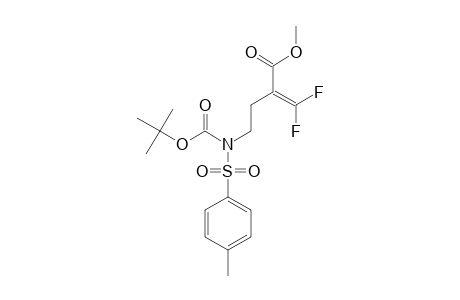 Methyl 2-(N-tert-butoxycarbonyl-p-toluenesulfonamidoethyl)-3,3-difluoroacrylate