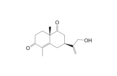 12-Hydroxyeudesma-4,11(13)-diene-7.alpha.H-3,9-dione