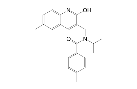 N-[(2-hydroxy-6-methyl-3-quinolinyl)methyl]-N-isopropyl-4-methylbenzamide