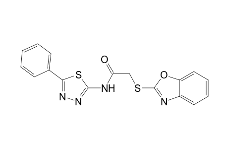 2-(Benzoxazol-2-ylthio)-N-(5-phenyl-1,3,4-thiadiazol-2-yl)acetamide
