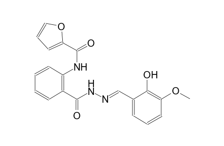 N-(2-{[(2E)-2-(2-hydroxy-3-methoxybenzylidene)hydrazino]carbonyl}phenyl)-2-furamide