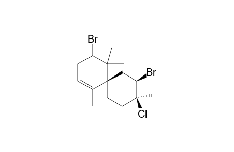 Spiro[5.5]undec-1-ene, 4,8-dibromo-9-chloro-1,5,5,9-tetramethyl-, [6S-[6.alpha.(S*),8.alpha.,9.beta.]]-