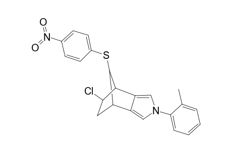 5-exo-Chloro-4,5,6,7-tetrahydro-4,7-methano-8-anti-(4-nitrophenylthio)-2-(p-tolyl)-2H-isoindole