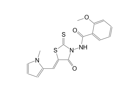 2-methoxy-N-{(5Z)-5-[(1-methyl-1H-pyrrol-2-yl)methylene]-4-oxo-2-thioxo-1,3-thiazolidin-3-yl}benzamide