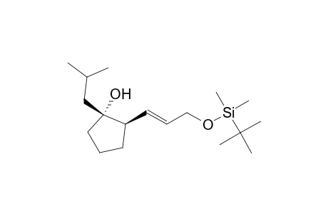 [1R*,2R*,(2E)]-2-{3-[(tert-Butyldimethylsilyl)oxy]-1-propenyl}-1-(2-methyl)propylcyclopentan-1-ol
