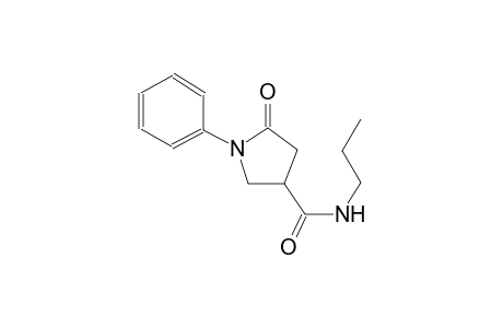 3-pyrrolidinecarboxamide, 5-oxo-1-phenyl-N-propyl-