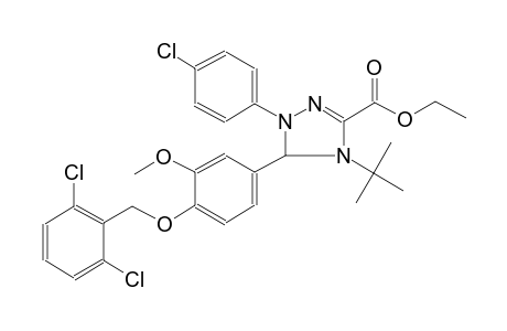 1H-1,2,4-triazole-3-carboxylic acid, 1-(4-chlorophenyl)-5-[4-[(2,6-dichlorophenyl)methoxy]-3-methoxyphenyl]-4-(1,1-dimethylethyl)-4,5-dihydro-, ethyl ester