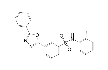 benzenesulfonamide, N-(2-methylphenyl)-3-(5-phenyl-1,3,4-oxadiazol-2-yl)-